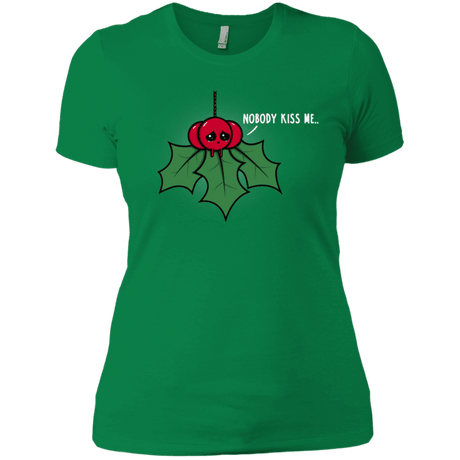T-Shirts Kelly Green / X-Small Nobody Kiss Me Women's Premium T-Shirt