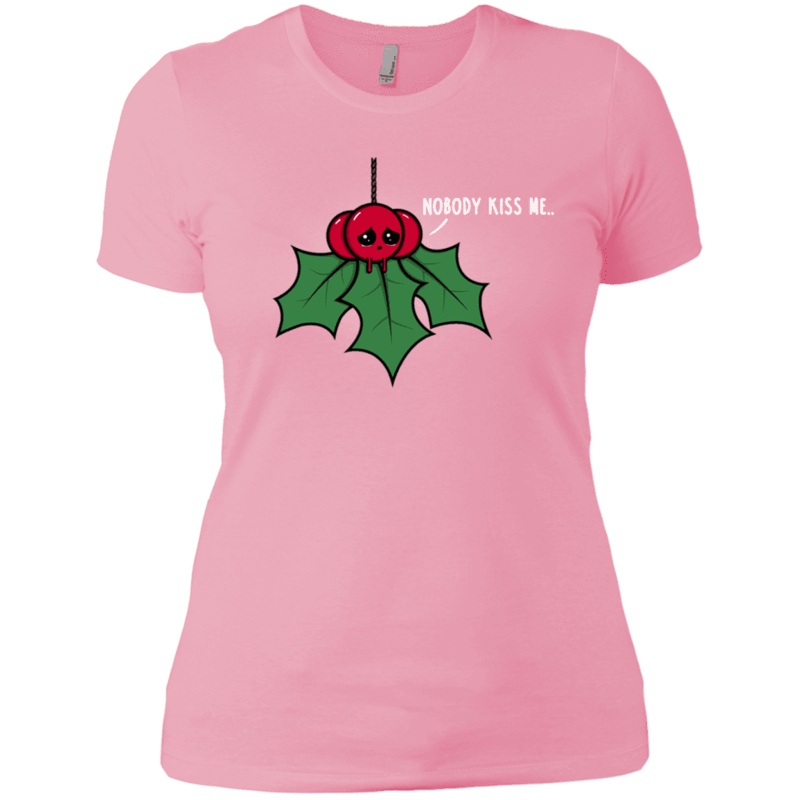 T-Shirts Light Pink / X-Small Nobody Kiss Me Women's Premium T-Shirt