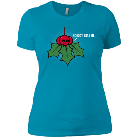 T-Shirts Turquoise / X-Small Nobody Kiss Me Women's Premium T-Shirt