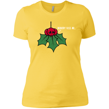 T-Shirts Vibrant Yellow / X-Small Nobody Kiss Me Women's Premium T-Shirt