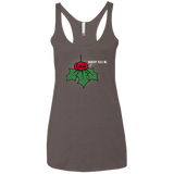 T-Shirts Macchiato / X-Small Nobody Kiss Me Women's Triblend Racerback Tank