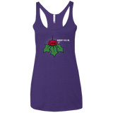 T-Shirts Purple Rush / X-Small Nobody Kiss Me Women's Triblend Racerback Tank