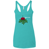 T-Shirts Tahiti Blue / X-Small Nobody Kiss Me Women's Triblend Racerback Tank