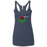 T-Shirts Vintage Navy / X-Small Nobody Kiss Me Women's Triblend Racerback Tank