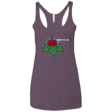 T-Shirts Vintage Purple / X-Small Nobody Kiss Me Women's Triblend Racerback Tank