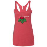T-Shirts Vintage Red / X-Small Nobody Kiss Me Women's Triblend Racerback Tank