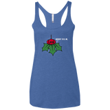 T-Shirts Vintage Royal / X-Small Nobody Kiss Me Women's Triblend Racerback Tank