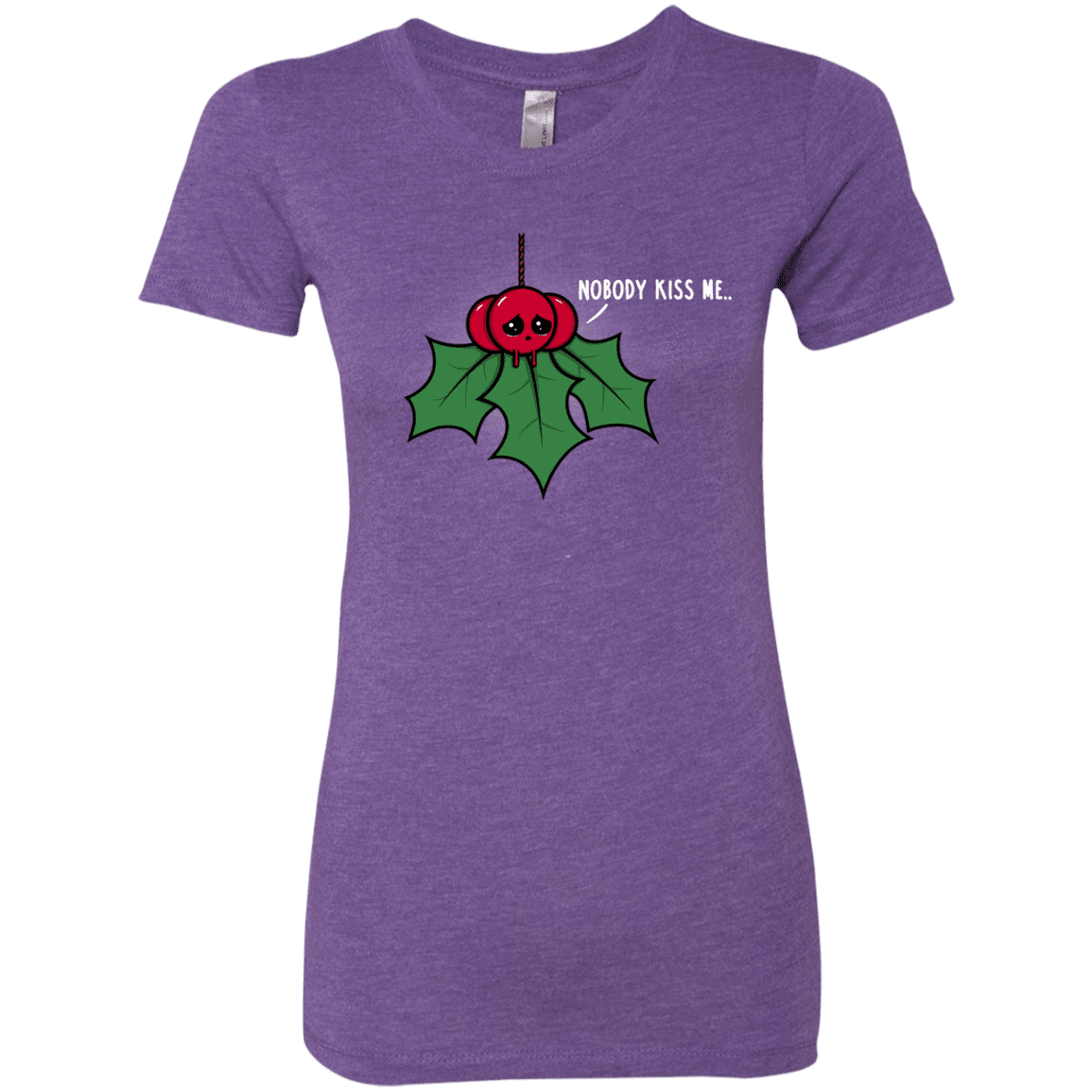 T-Shirts Purple Rush / S Nobody Kiss Me Women's Triblend T-Shirt