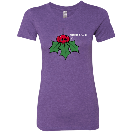 T-Shirts Purple Rush / S Nobody Kiss Me Women's Triblend T-Shirt
