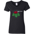 T-Shirts Black / S Nobody Kiss Me Women's V-Neck T-Shirt