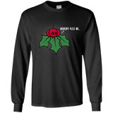 T-Shirts Black / YS Nobody Kiss Me Youth Long Sleeve T-Shirt
