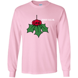 T-Shirts Light Pink / YS Nobody Kiss Me Youth Long Sleeve T-Shirt
