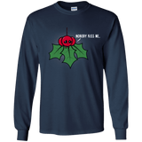 T-Shirts Navy / YS Nobody Kiss Me Youth Long Sleeve T-Shirt