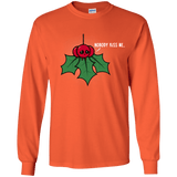 T-Shirts Orange / YS Nobody Kiss Me Youth Long Sleeve T-Shirt