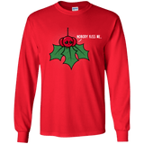 T-Shirts Red / YS Nobody Kiss Me Youth Long Sleeve T-Shirt