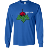 T-Shirts Royal / YS Nobody Kiss Me Youth Long Sleeve T-Shirt