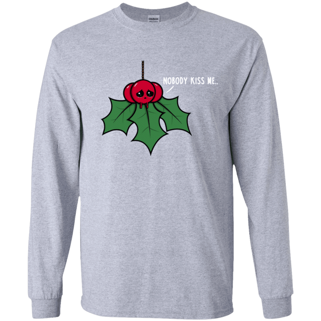 T-Shirts Sport Grey / YS Nobody Kiss Me Youth Long Sleeve T-Shirt