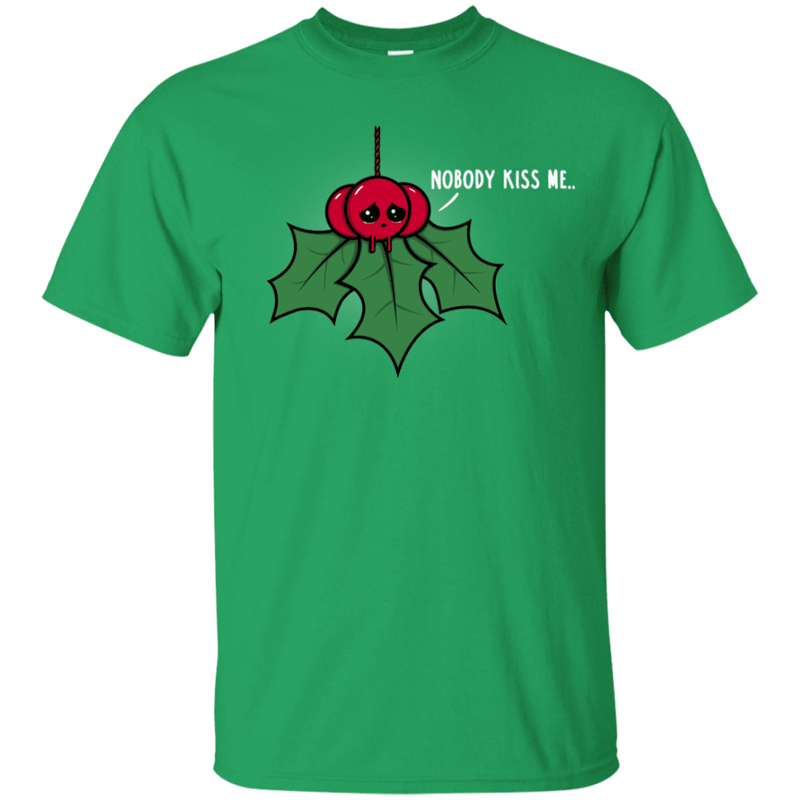 T-Shirts Irish Green / YXS Nobody Kiss Me Youth T-Shirt