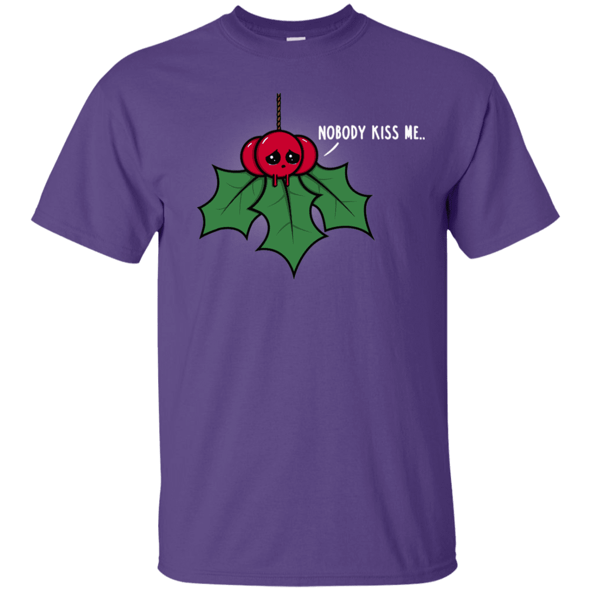 T-Shirts Purple / YXS Nobody Kiss Me Youth T-Shirt