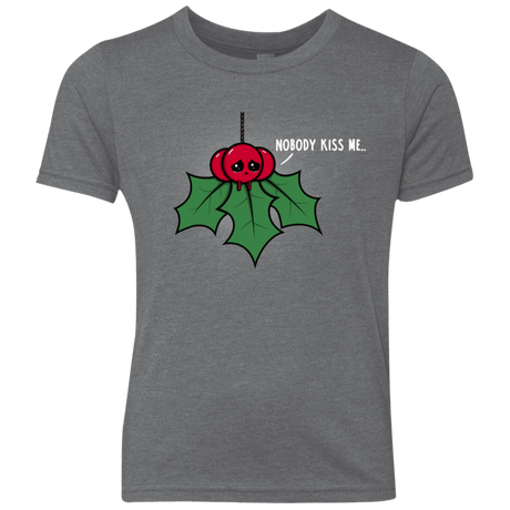 T-Shirts Premium Heather / YXS Nobody Kiss Me Youth Triblend T-Shirt