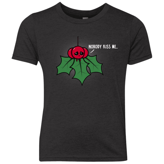 T-Shirts Vintage Black / YXS Nobody Kiss Me Youth Triblend T-Shirt
