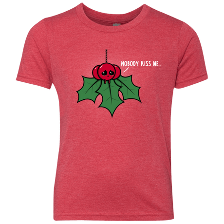 T-Shirts Vintage Red / YXS Nobody Kiss Me Youth Triblend T-Shirt