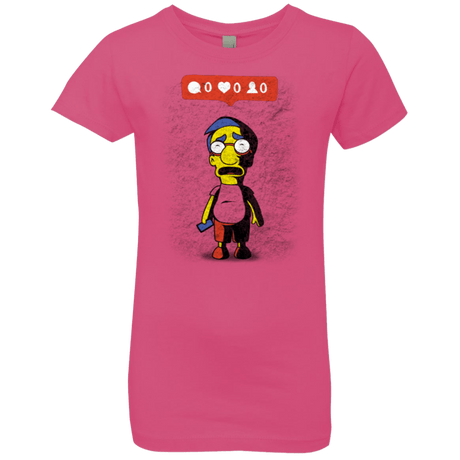 T-Shirts Hot Pink / YXS Nobody Likes Him Girls Premium T-Shirt