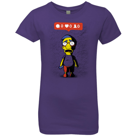 T-Shirts Purple Rush / YXS Nobody Likes Him Girls Premium T-Shirt