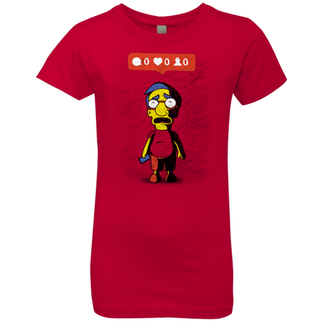 T-Shirts Red / YXS Nobody Likes Him Girls Premium T-Shirt