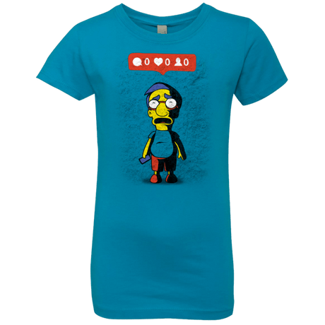 T-Shirts Turquoise / YXS Nobody Likes Him Girls Premium T-Shirt