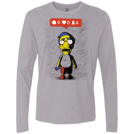 T-Shirts Heather Grey / S Nobody Likes Him Men's Premium Long Sleeve