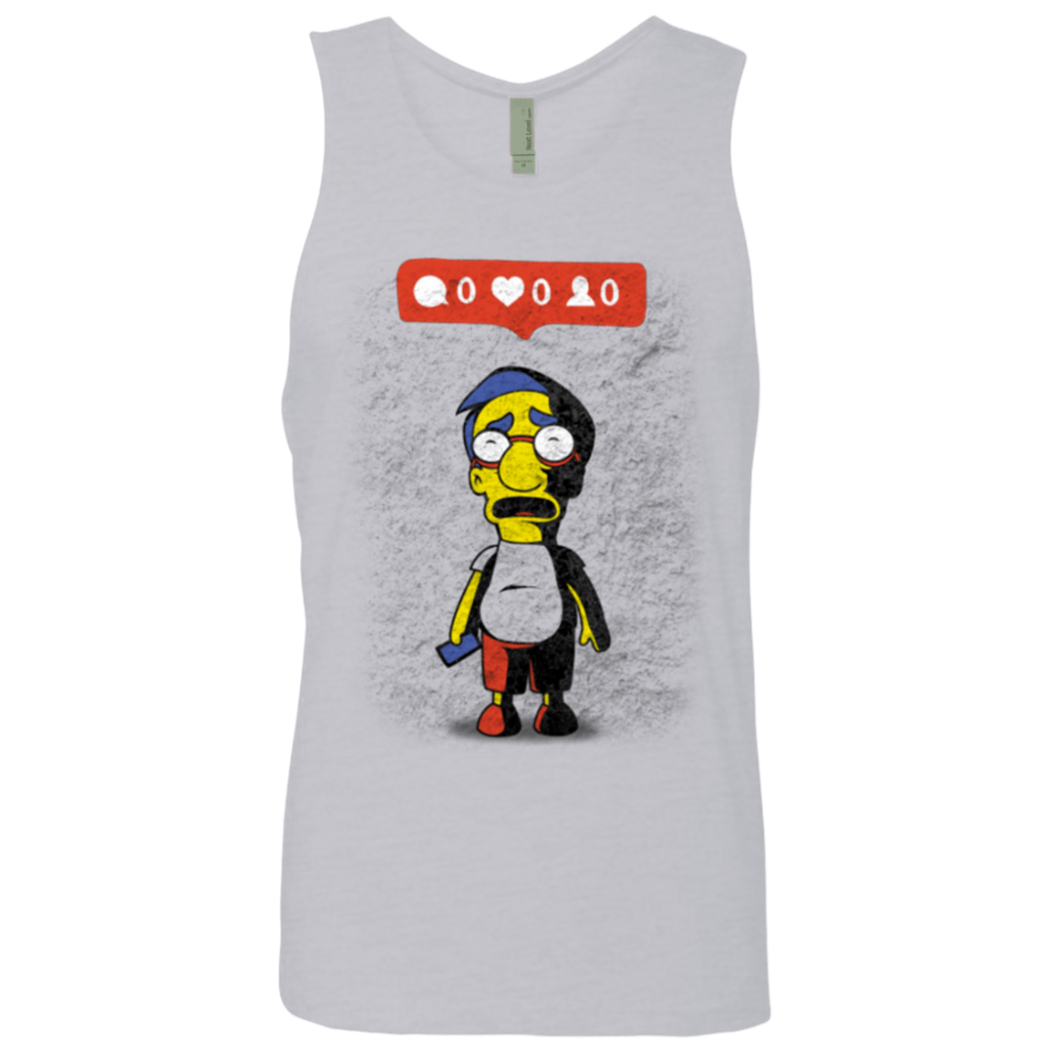 T-Shirts Heather Grey / S Nobody Likes Him Men's Premium Tank Top