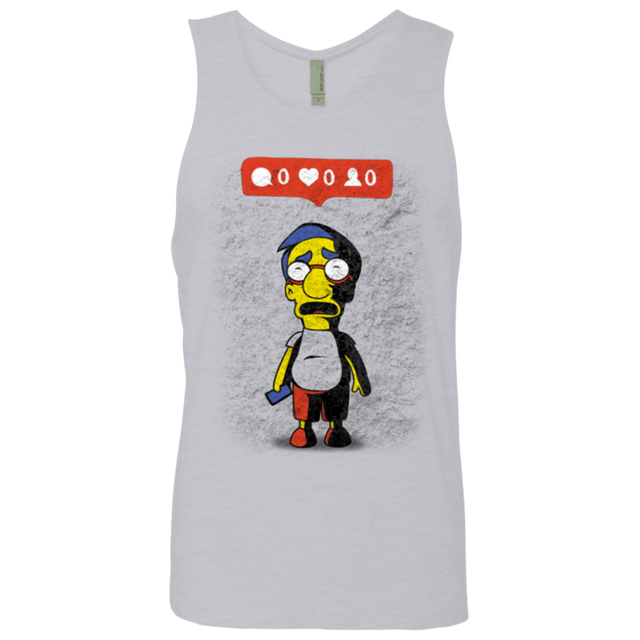 T-Shirts Heather Grey / S Nobody Likes Him Men's Premium Tank Top