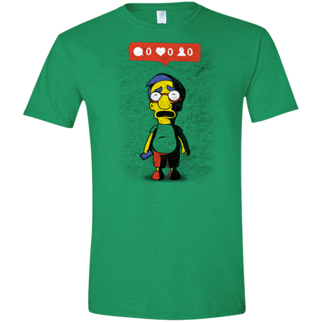 T-Shirts Heather Irish Green / S Nobody Likes Him Men's Semi-Fitted Softstyle