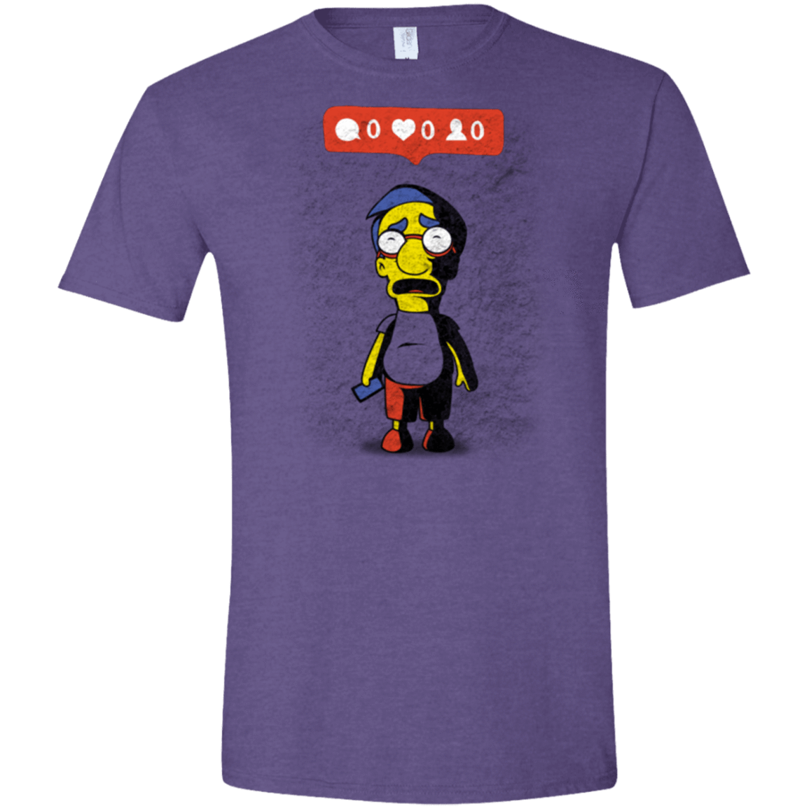 T-Shirts Heather Purple / S Nobody Likes Him Men's Semi-Fitted Softstyle