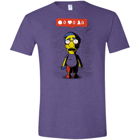 T-Shirts Heather Purple / S Nobody Likes Him Men's Semi-Fitted Softstyle