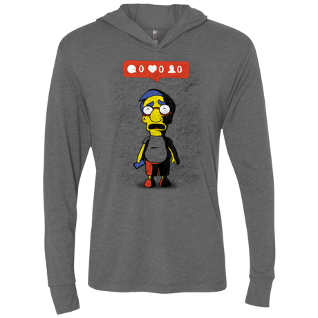 T-Shirts Premium Heather / X-Small Nobody Likes Him Triblend Long Sleeve Hoodie Tee