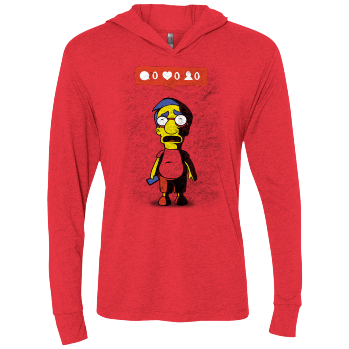 T-Shirts Vintage Red / X-Small Nobody Likes Him Triblend Long Sleeve Hoodie Tee