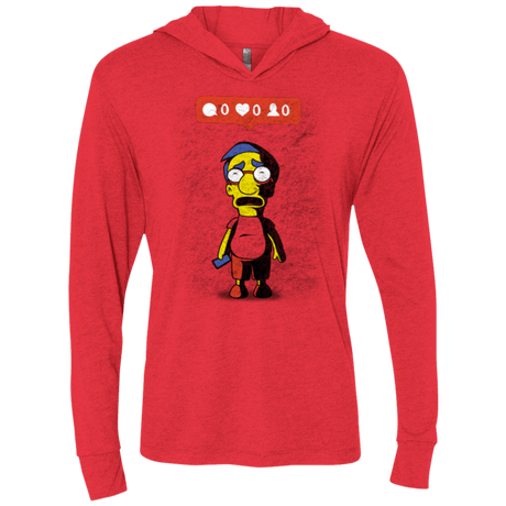 T-Shirts Vintage Red / X-Small Nobody Likes Him Triblend Long Sleeve Hoodie Tee