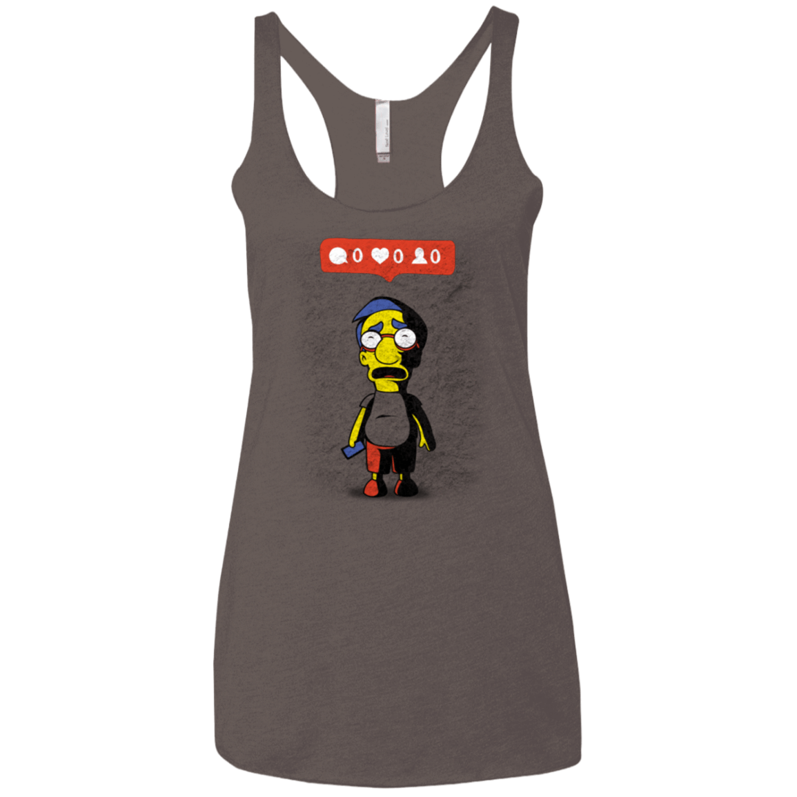 T-Shirts Macchiato / X-Small Nobody Likes Him Women's Triblend Racerback Tank