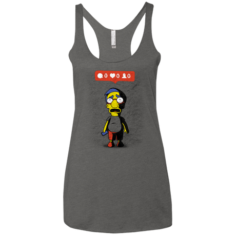 T-Shirts Premium Heather / X-Small Nobody Likes Him Women's Triblend Racerback Tank