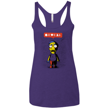 T-Shirts Purple Rush / X-Small Nobody Likes Him Women's Triblend Racerback Tank