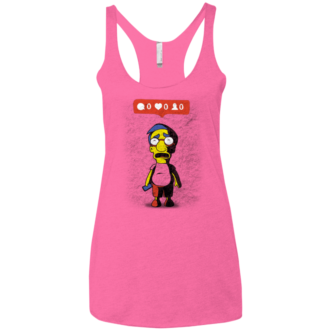 T-Shirts Vintage Pink / X-Small Nobody Likes Him Women's Triblend Racerback Tank