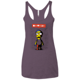 T-Shirts Vintage Purple / X-Small Nobody Likes Him Women's Triblend Racerback Tank