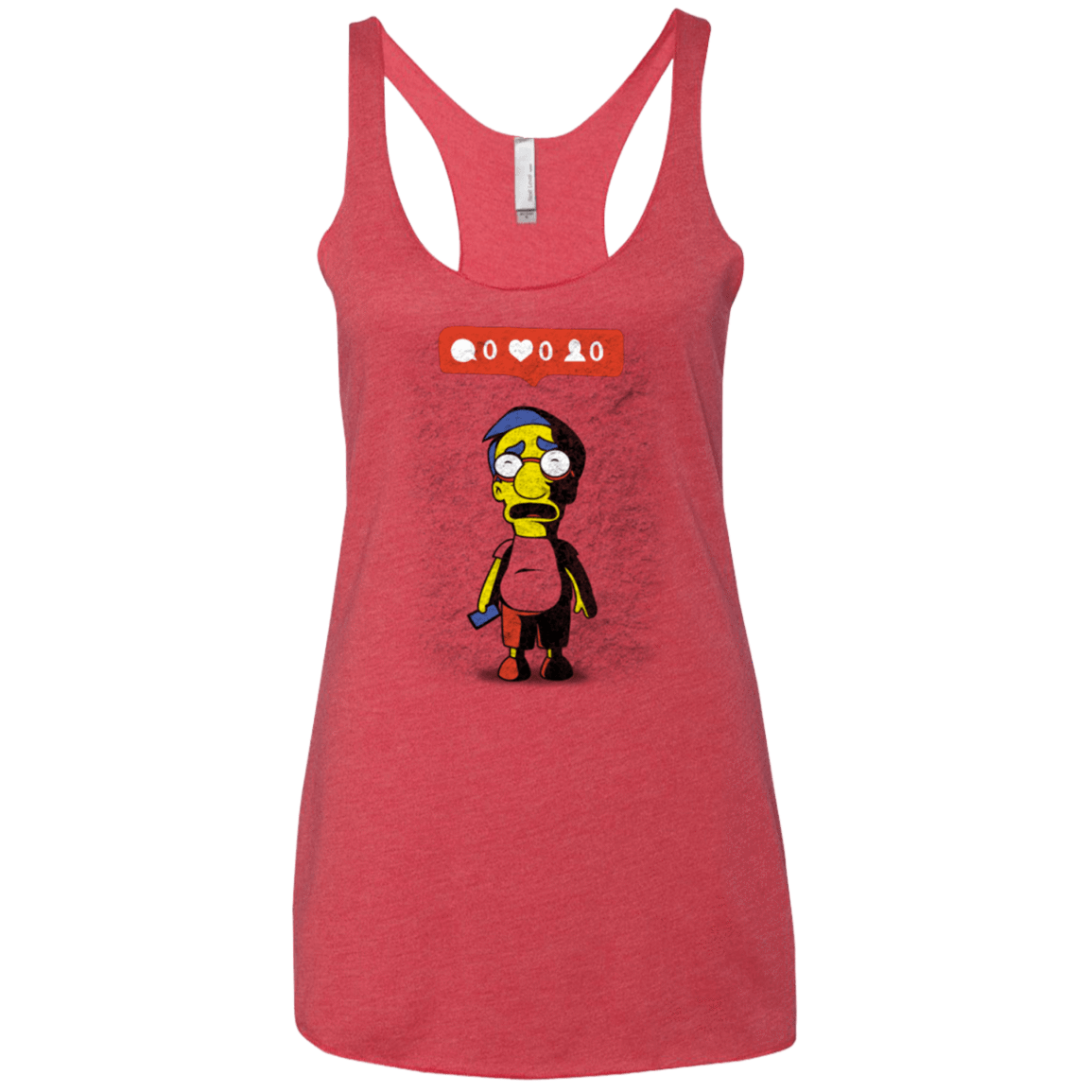 T-Shirts Vintage Red / X-Small Nobody Likes Him Women's Triblend Racerback Tank