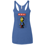 T-Shirts Vintage Royal / X-Small Nobody Likes Him Women's Triblend Racerback Tank