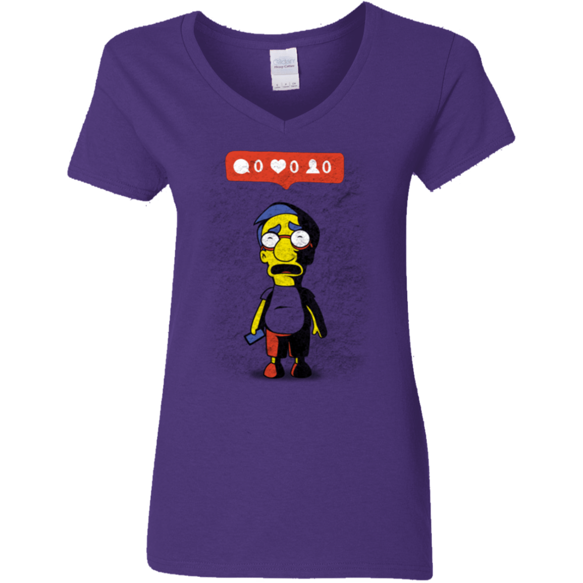 T-Shirts Purple / S Nobody Likes Him Women's V-Neck T-Shirt