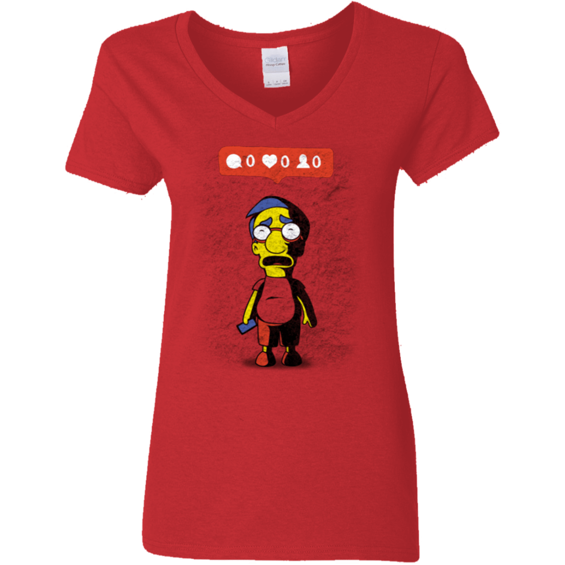 T-Shirts Red / S Nobody Likes Him Women's V-Neck T-Shirt