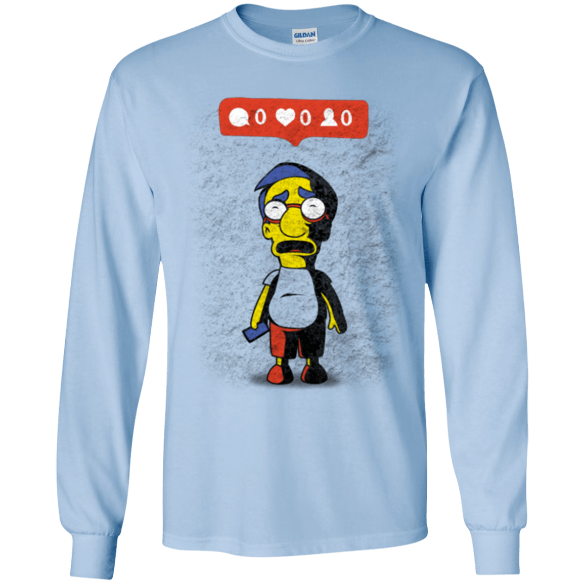 T-Shirts Light Blue / YS Nobody Likes Him Youth Long Sleeve T-Shirt