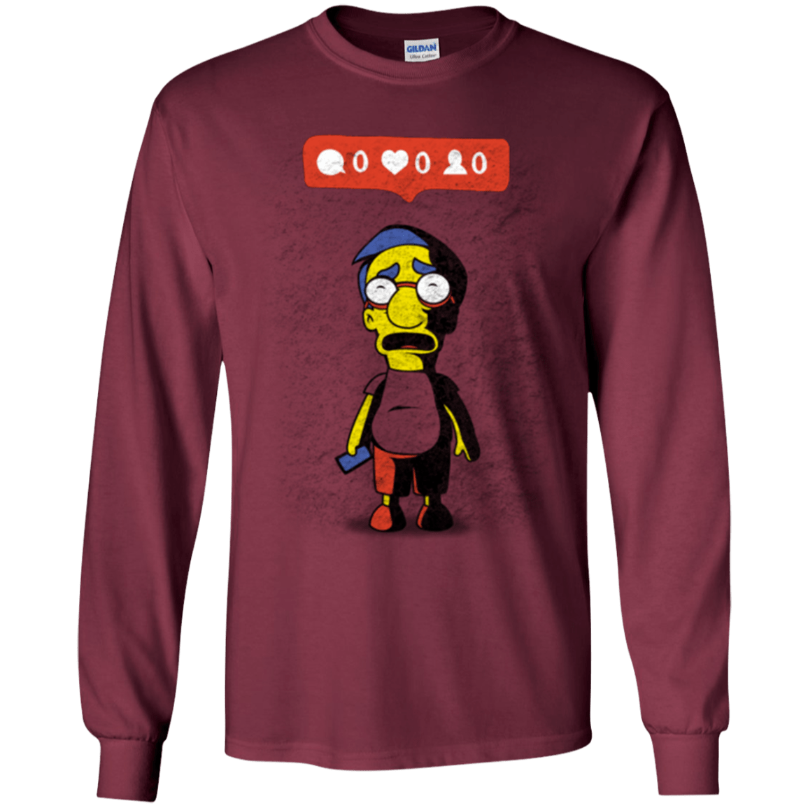 T-Shirts Maroon / YS Nobody Likes Him Youth Long Sleeve T-Shirt